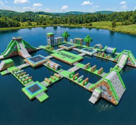 S908 Водный парк надувной в стиле Minecraft