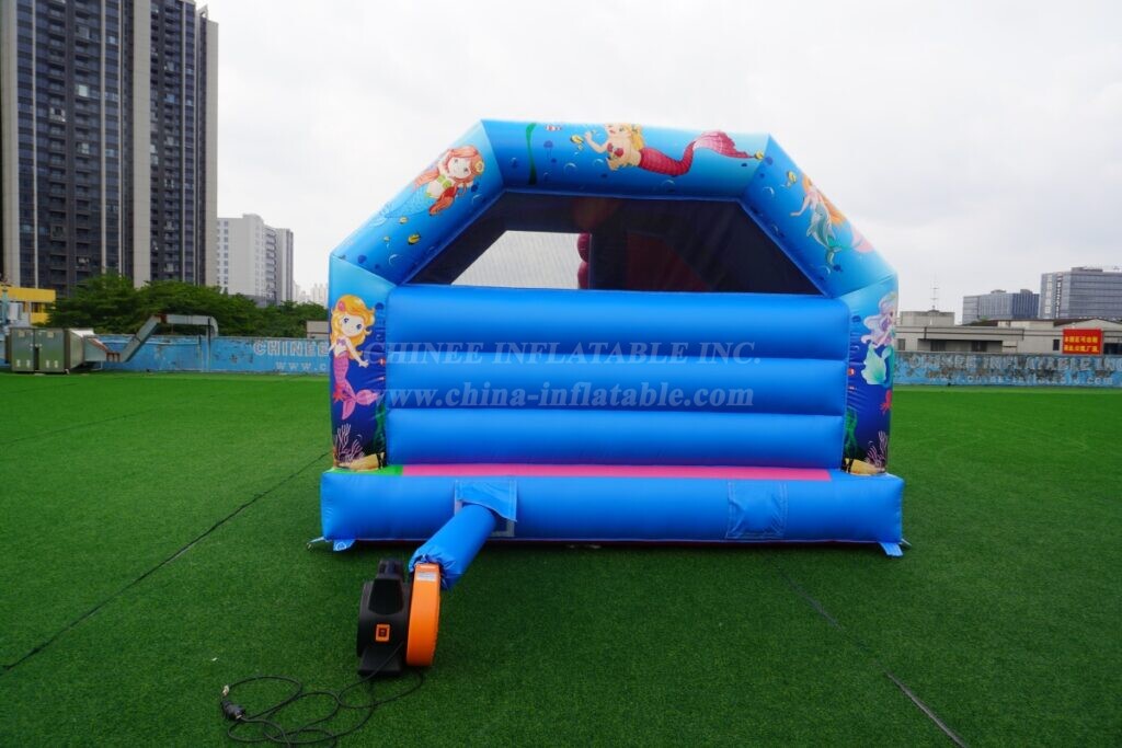 T2-8211 Mermaid-themed Bouncy Castle with Slide