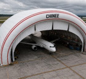 Tent3-125 Большой надувной ангар для самолетов аэродром