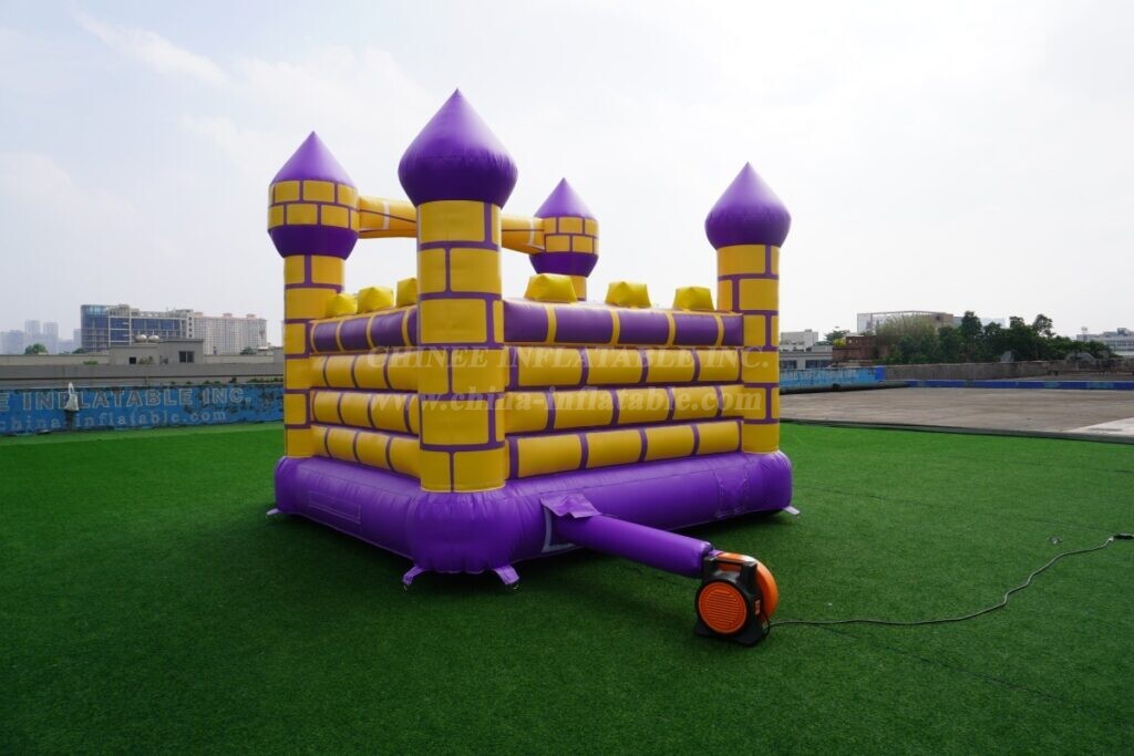 T2-1712B Purple and Yellow Inflatable Castle