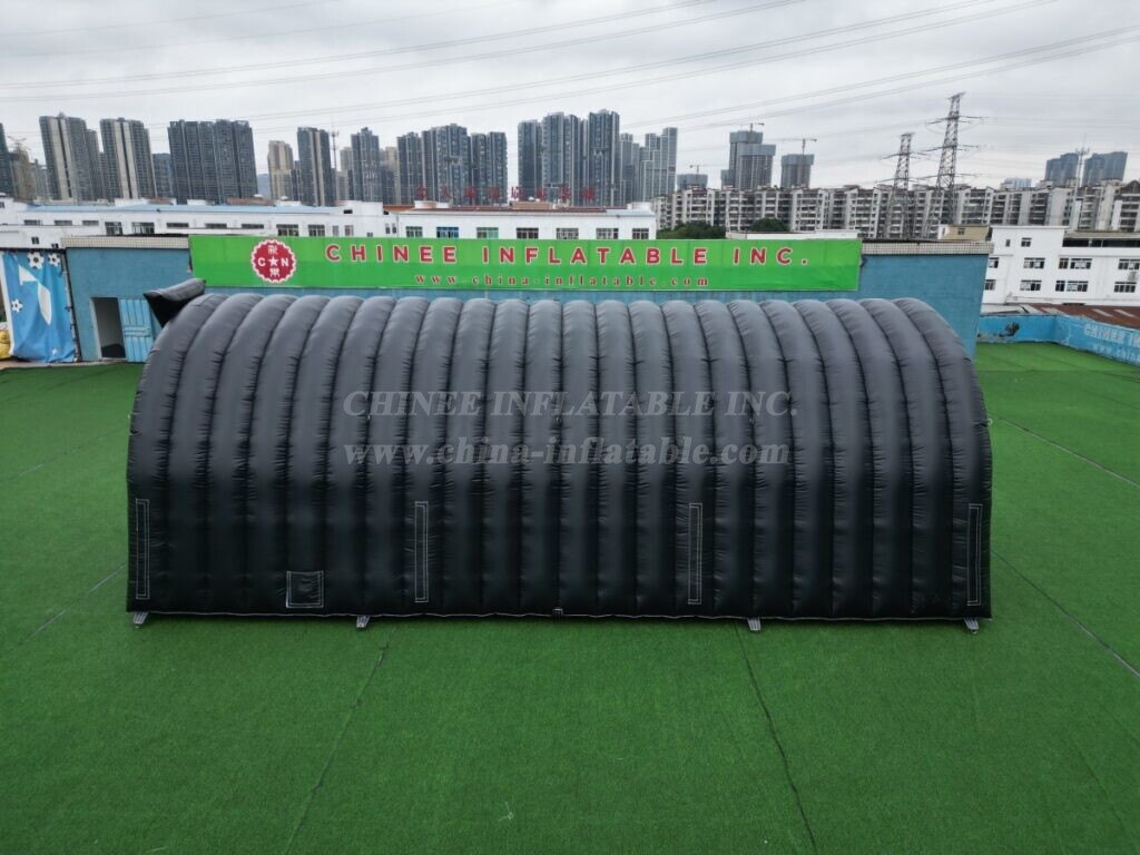 Tent1-424C Black Inflatable Tent Tunnel Shelter