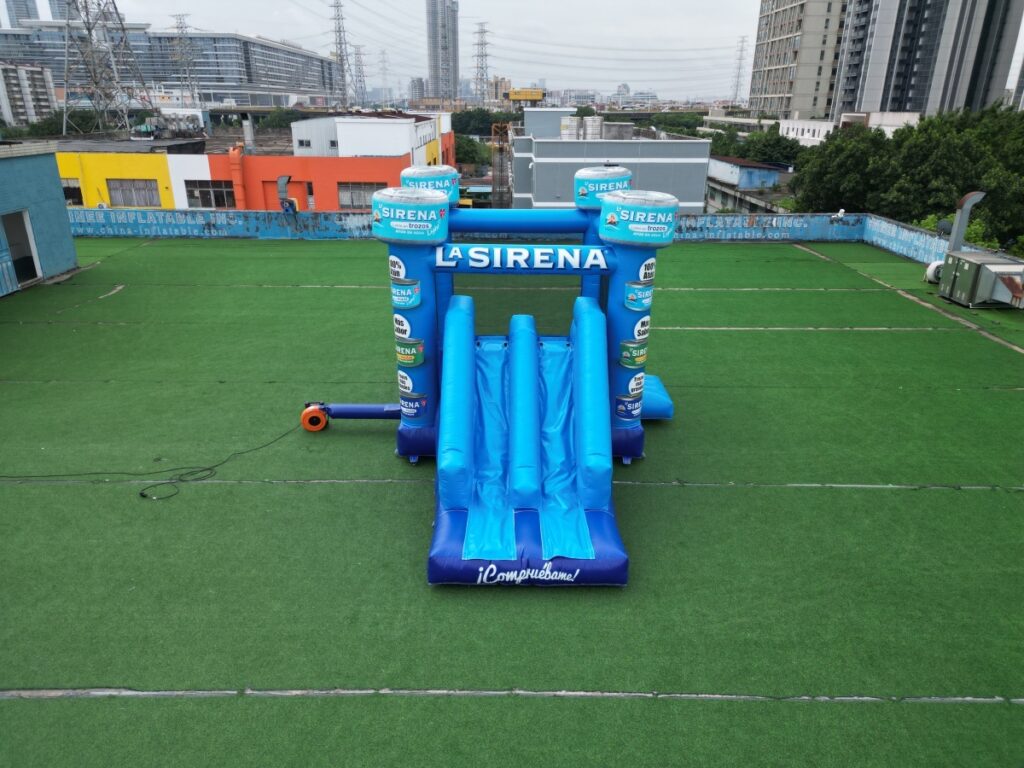 T2-8501 Blue Inflatable Combo Slide Bounce House