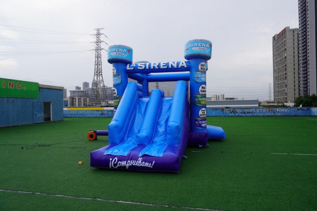 T2-8501 Blue Inflatable Combo Slide Bounce House