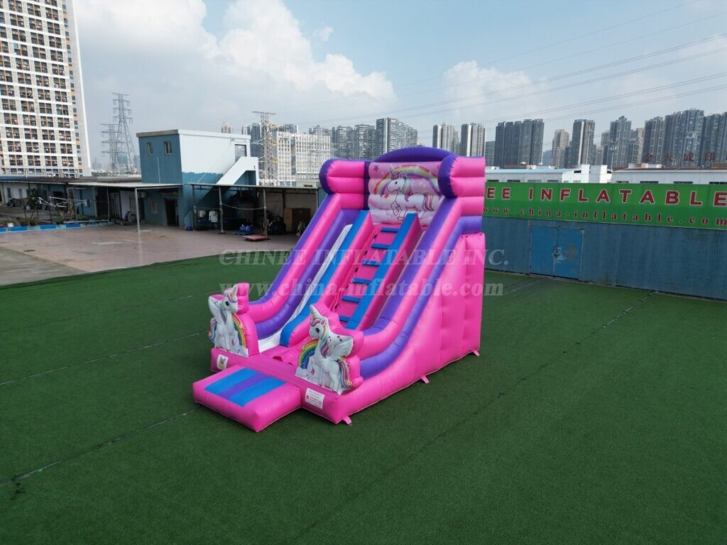 T8-6003C Unicorn Inflatable Dry Slide