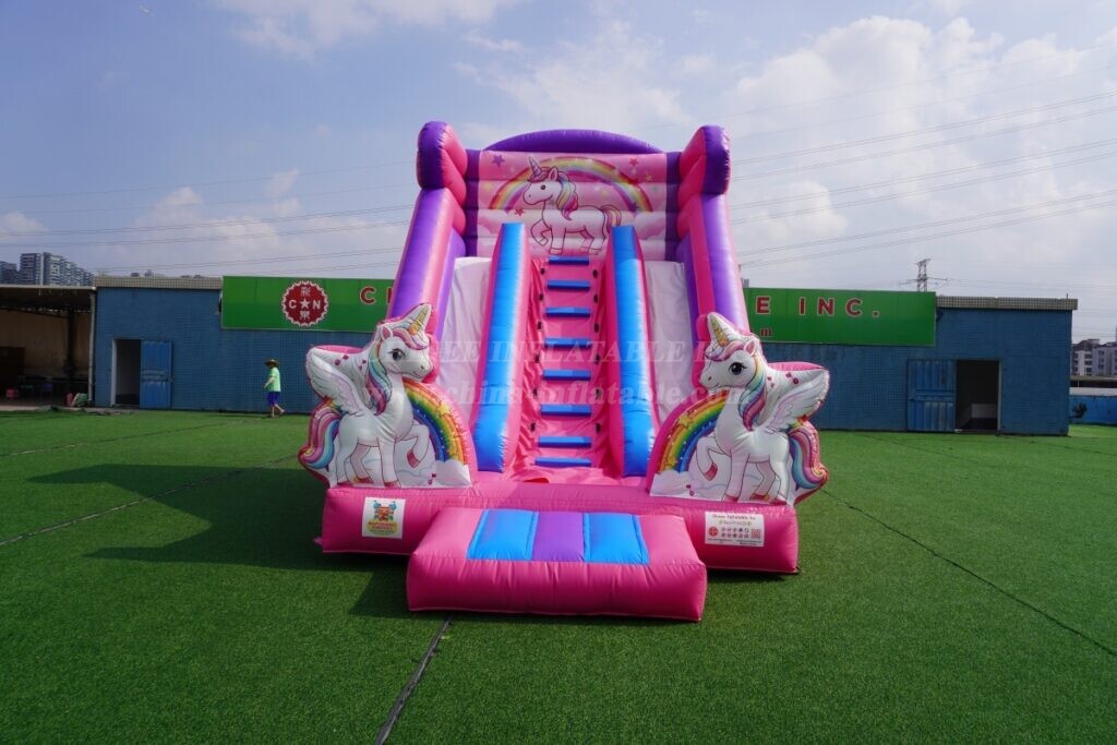 T8-6003C Unicorn Inflatable Dry Slide